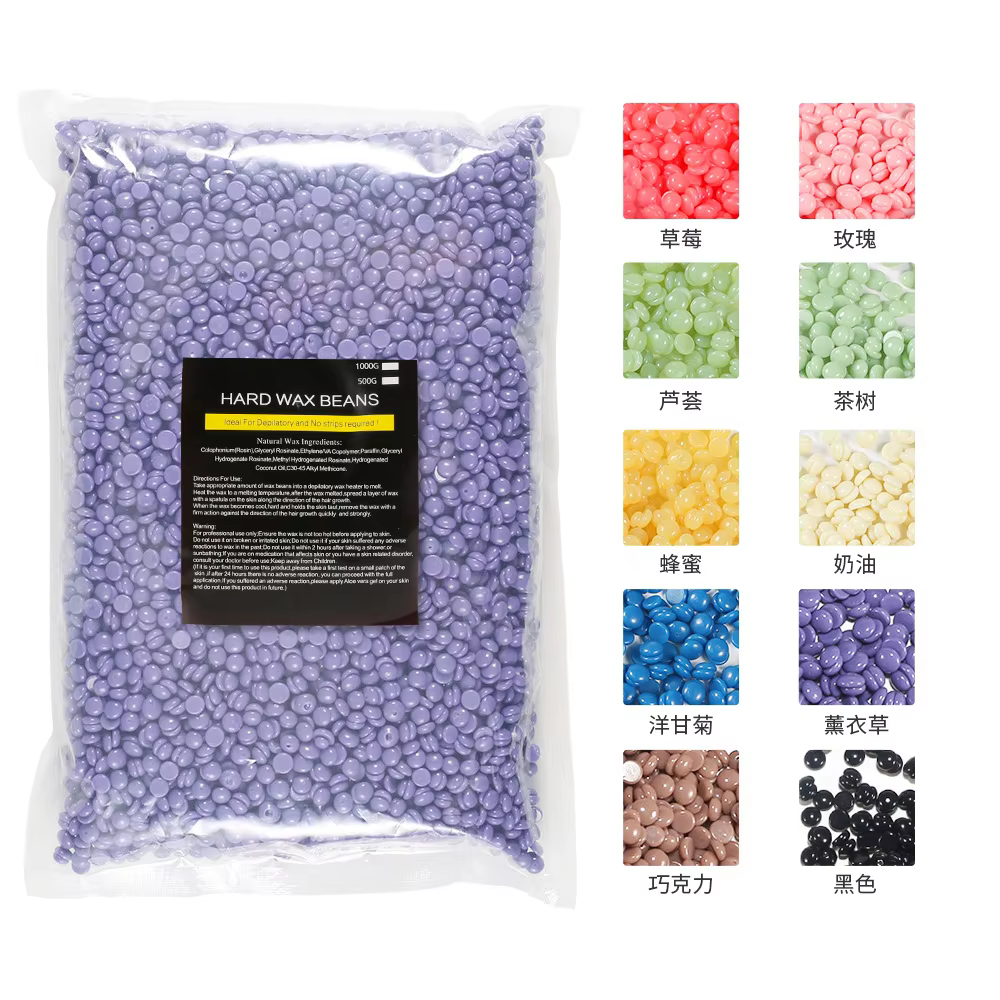 500 g/paquet cire haricots dépilatoire Film chaud granulés élimination Bikini visage cheveux jambes 