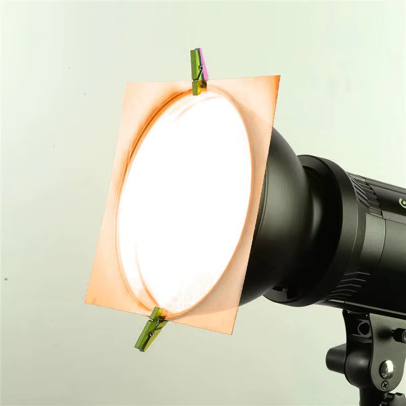 Feuille de diffuseur de lumière, 6 pièces, feuilles colorées de Gels de lumière, feuille filtrante p
