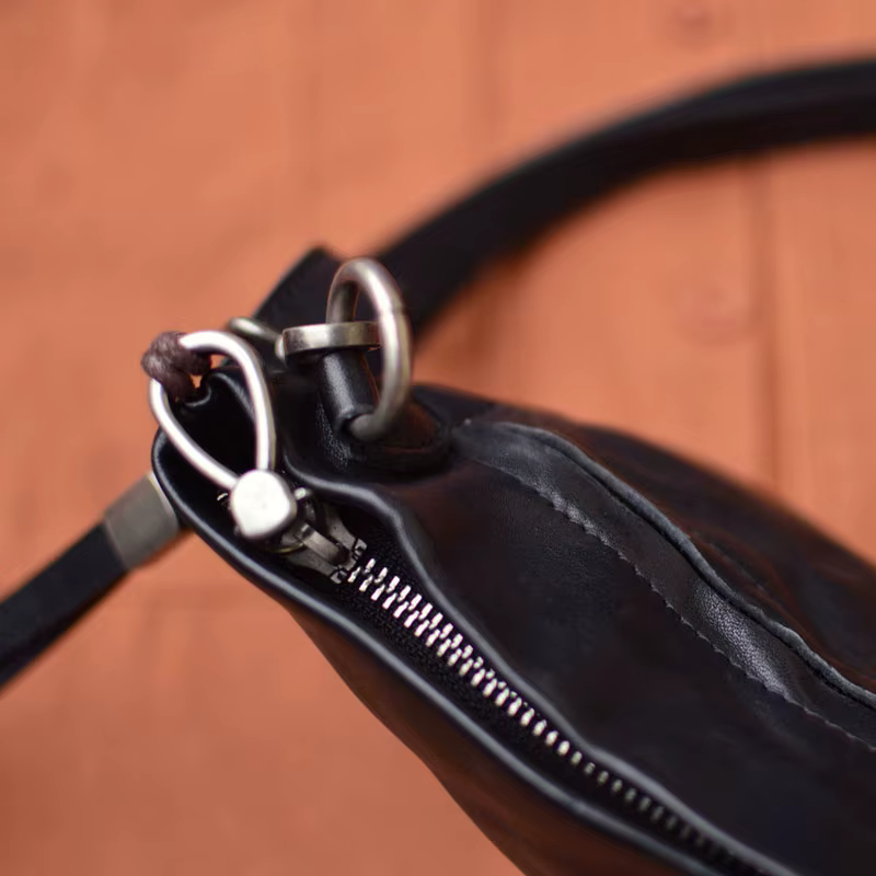 Gland TOO-Sac à main en cuir plissé artisanal, sac à bandoulière rétro décontracté multifonctionnel,