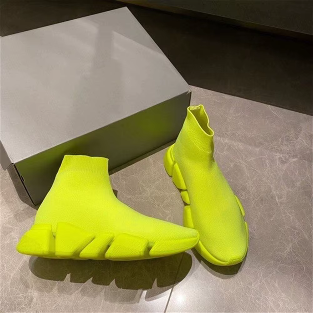 Chaud noir haut femmes chaussettes chaussures baskets respirant Couples chaussures de sport décontra