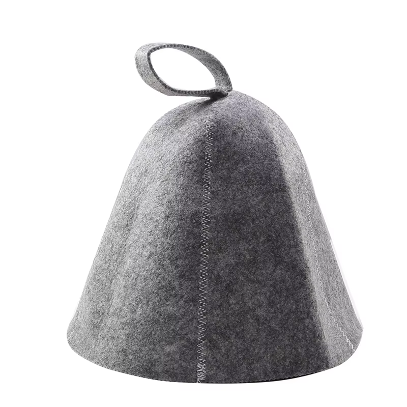 Protection de tête en feutre, bain Anti-chaleur, taille libre, bonnet de douche de Style russe, chap