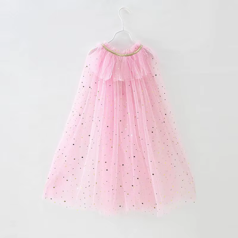 Cape d'été pour filles, accessoires de fête princesse, reine des neiges, Elsa, Anna, Costume raiponc