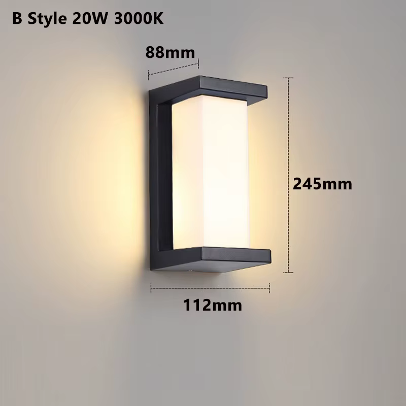 Led Extérieur Applique Murale Étanche IP65 Détecteur De Mouvement Extérieur Éclairage Porche Lumière