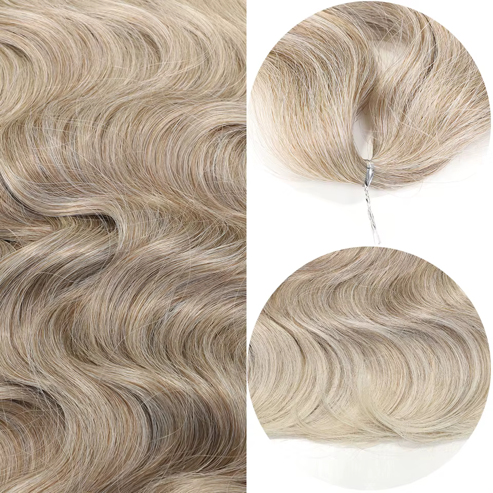 Tresses synthétiques ondulées au crochet-Noble, extensions de cheveux blonds ombrés, queue de cheval