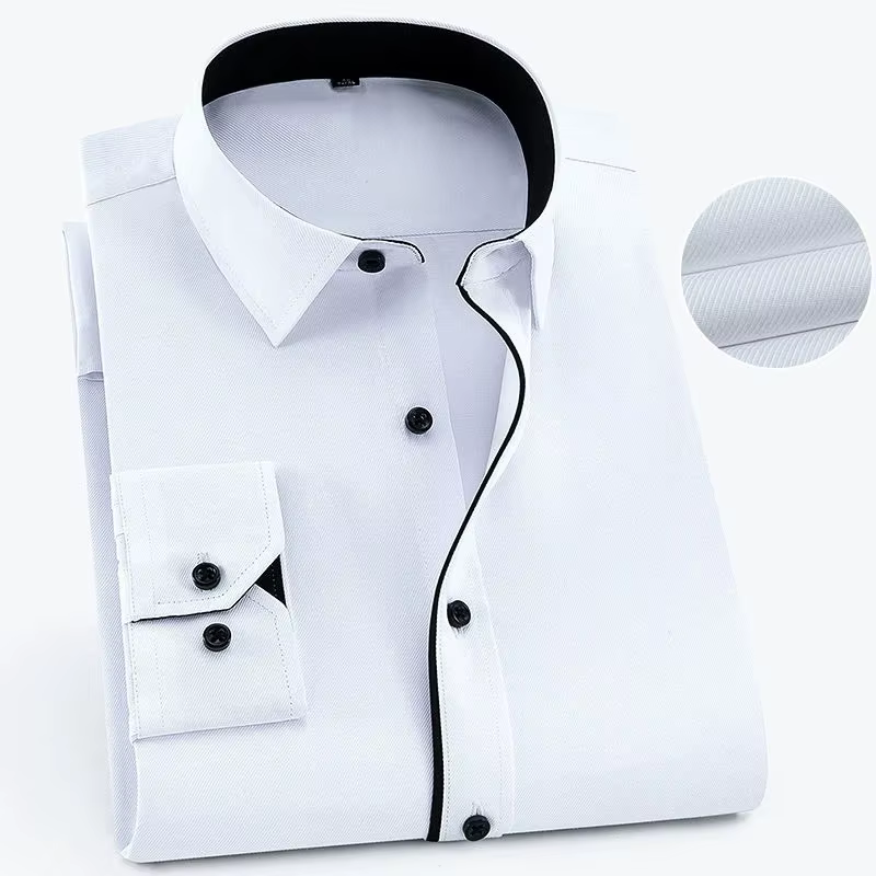 Chemise d'affaires à manches longues pour hommes, grande taille 8XL 7XL 6XL, printemps automne, coul