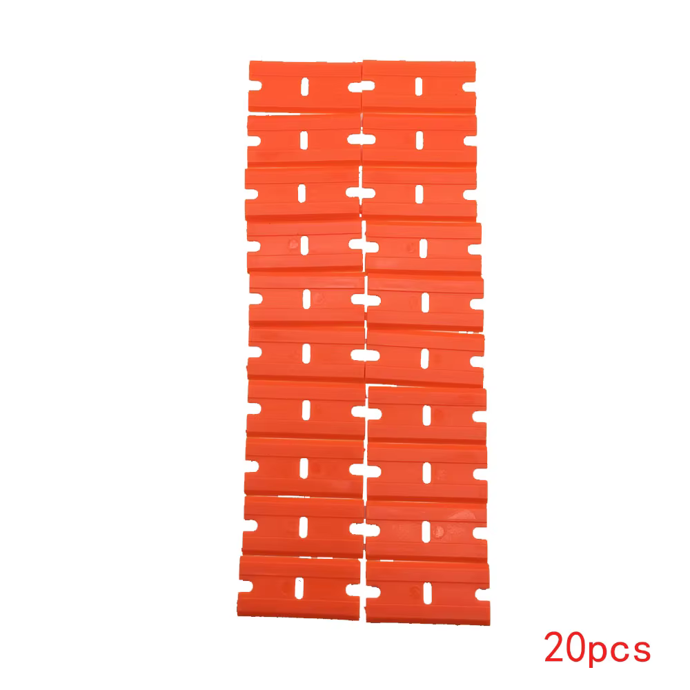Grattoir de rasoir en plastique avec 10 lames en plastique à Double tranchant, outil d'extension de