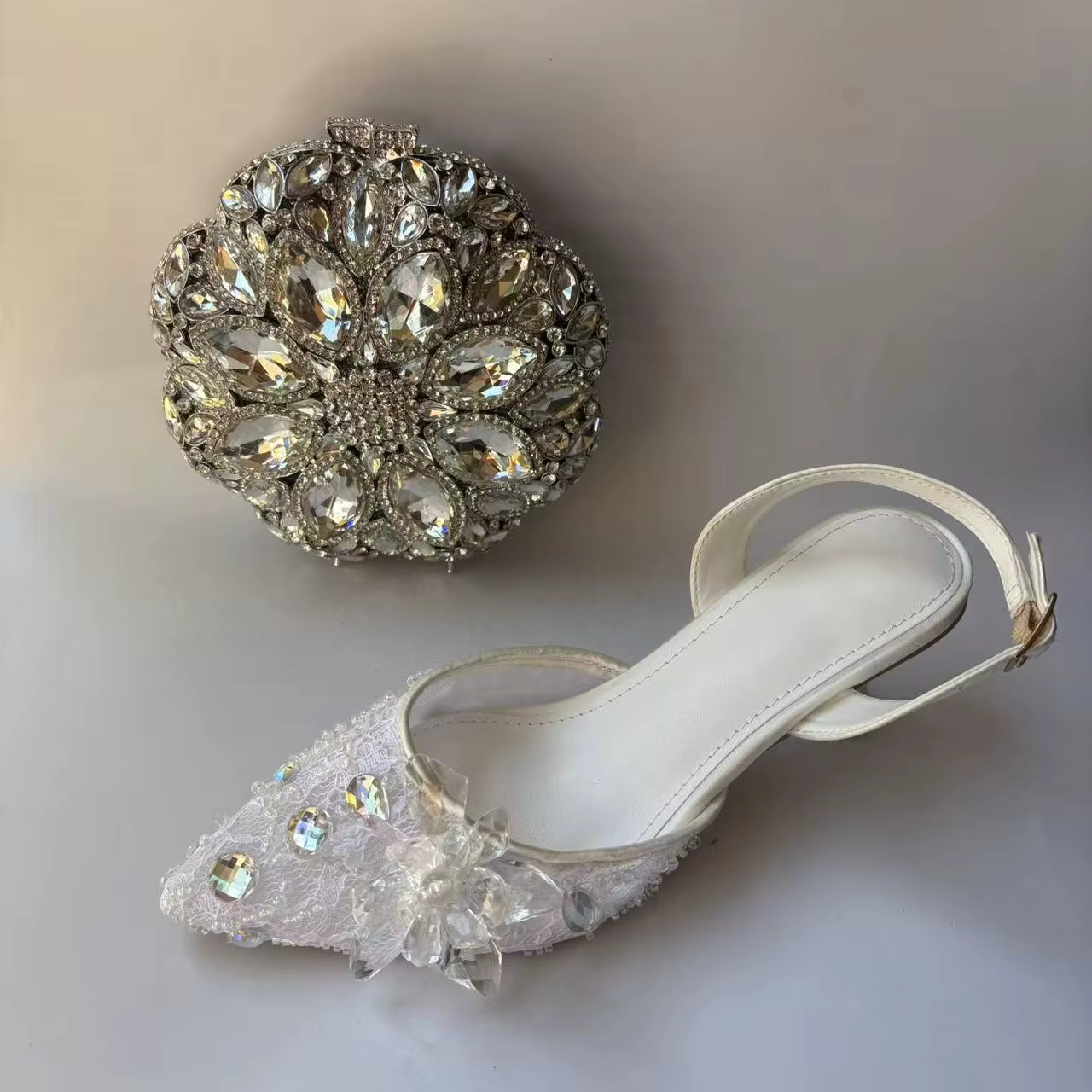 LNATISNOVA – sandales à bout pointu et sacs à main pour femmes, escarpins à talons hauts avec pochet