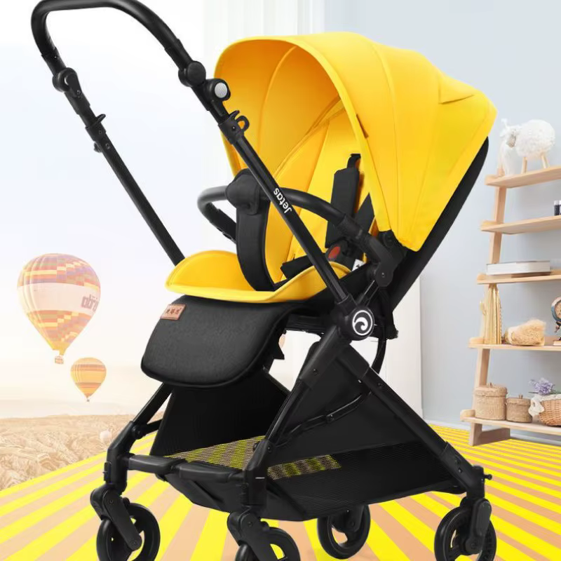 Poussette pour bébé réversible légère, pliable à une main, paysage haut, Convertible, assise couchée