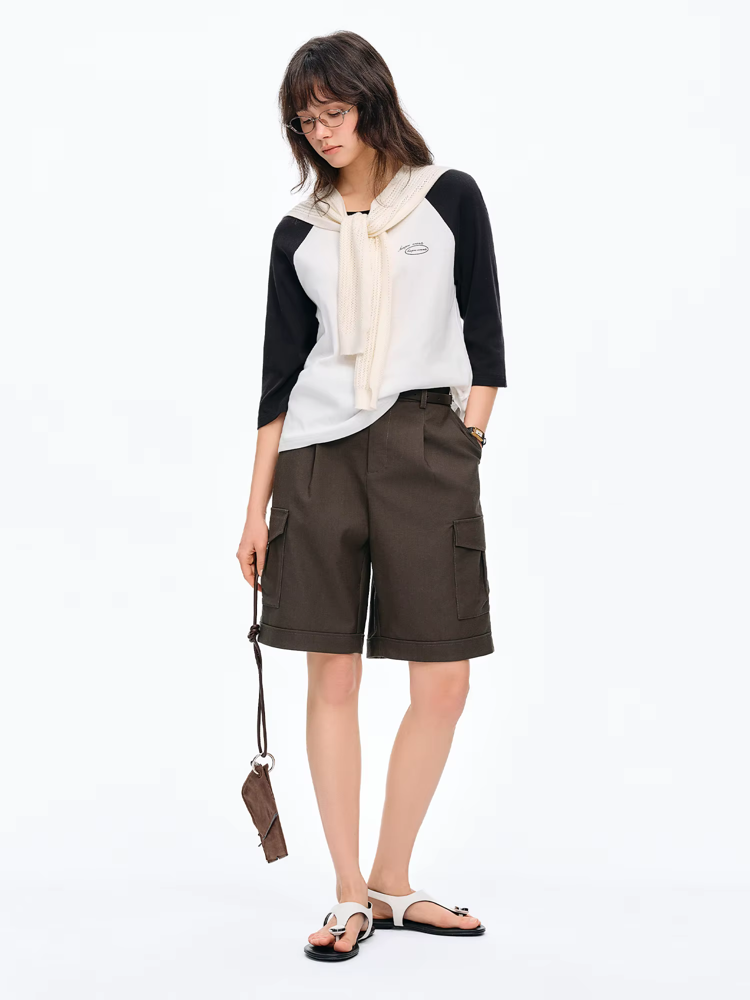 Pantalon Capri et Short Décontracté Ample DUSHU pour Femme, Style Montagne, Collection Printemps/Été