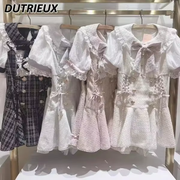 Vêtements Lolita japonais Mine, chemise à manches courtes et Short, ensemble pour femmes, doux et mi