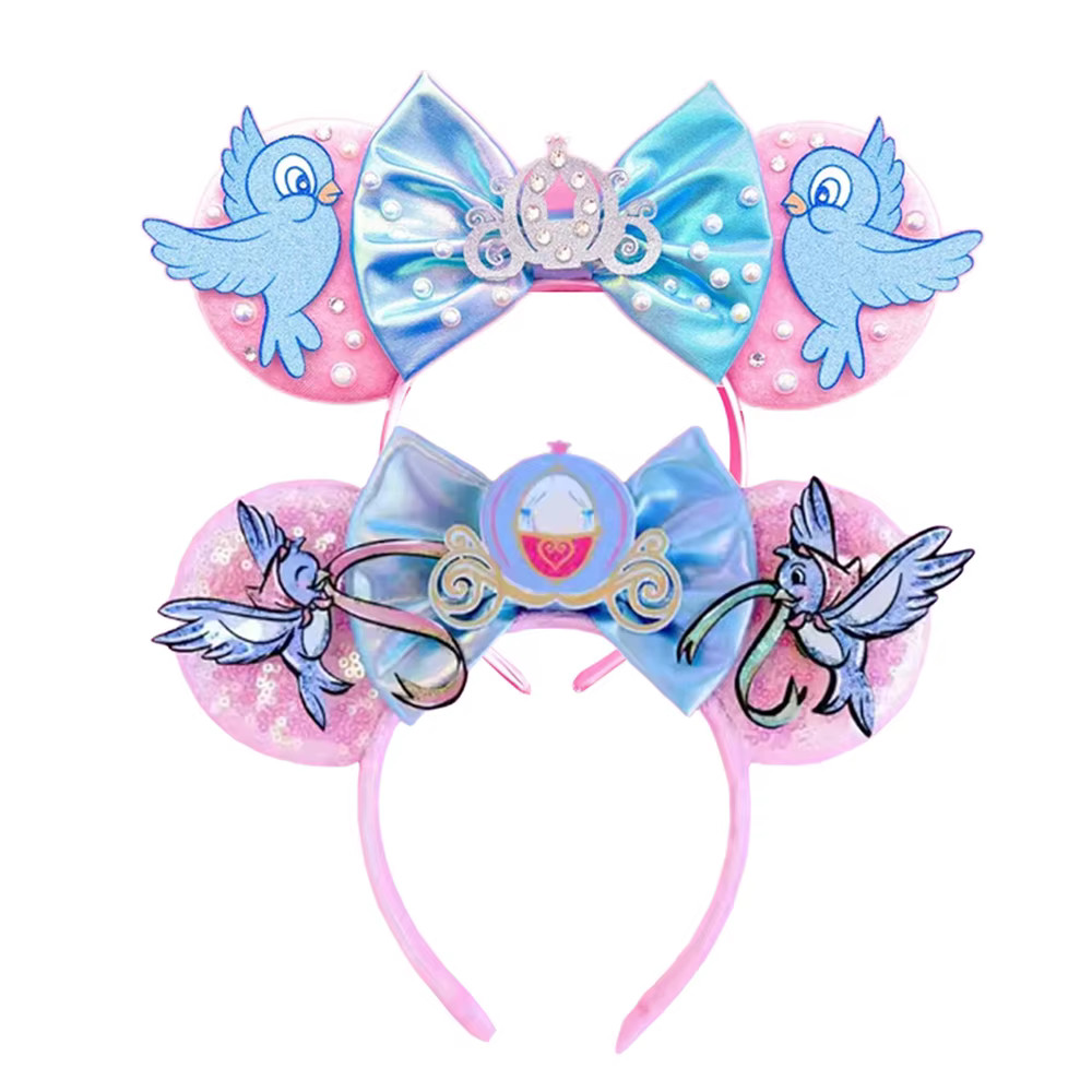 Bandeau oreilles de souris, nœuds à paillettes de dessin animé, fête d'anniversaire, noël, Halloween