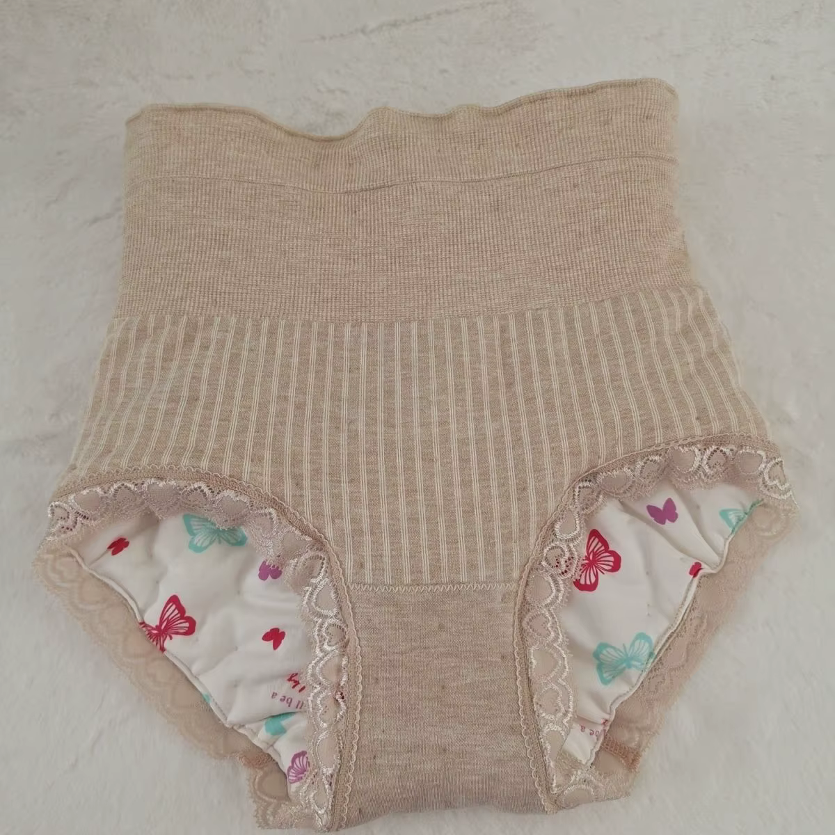 Culottes taille haute chaudes pour le ventre, en coton mélangé, élégantes, anti-fuites, grandes tail