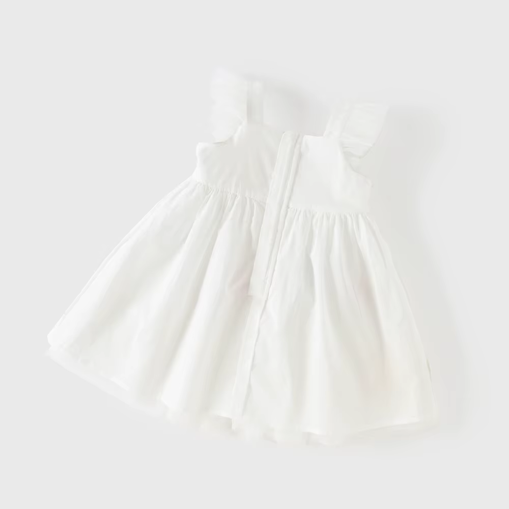 Robe de princesse en maille pour filles Dave Bella, robe de bal brodée sans manches pour enfants, ro