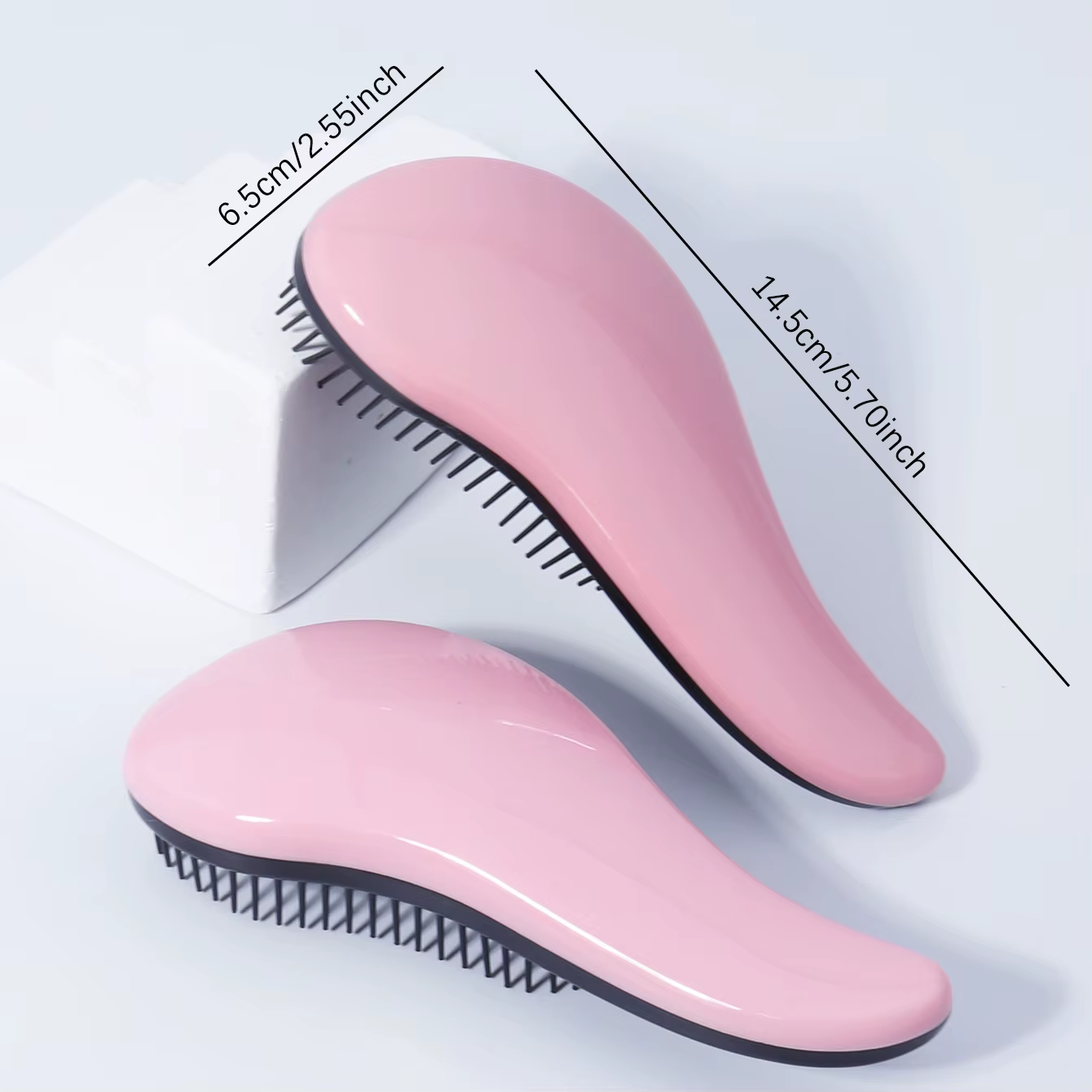 Brosse de massage antistatique, douche enroulée, brosse de massage, cheveux mouillés, brosse bouclée