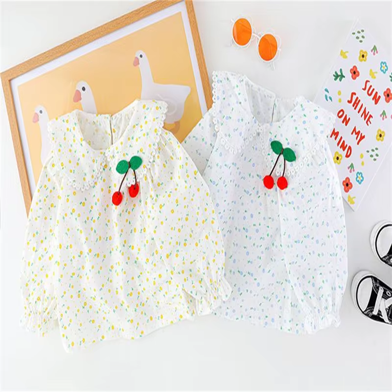 Ensemble de Vêtements pour Bébé Fille, Motif Floral, Manches sulf, Couleur Unie, Bavoirs Décontracté