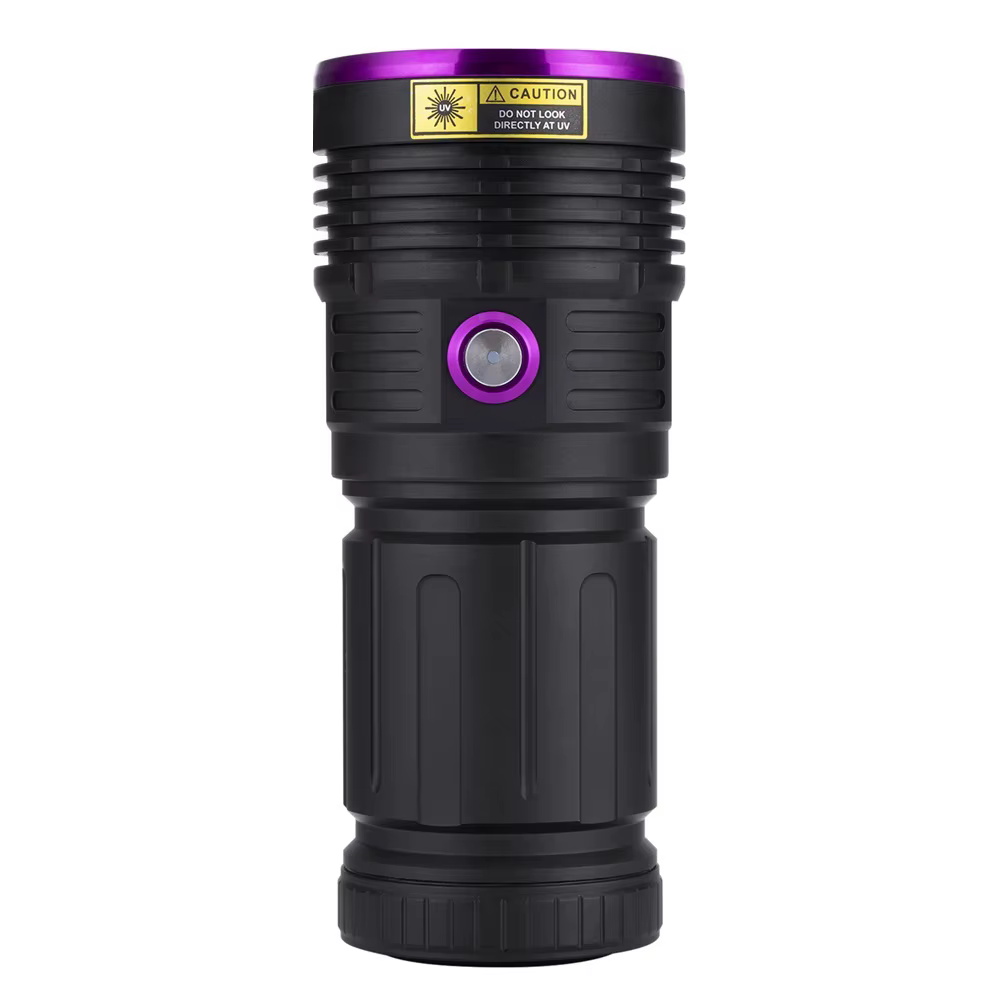 Lampe de poche ultraviolette UV haute puissance 80W 365nm, Rechargeable par USB, torche à lumière no