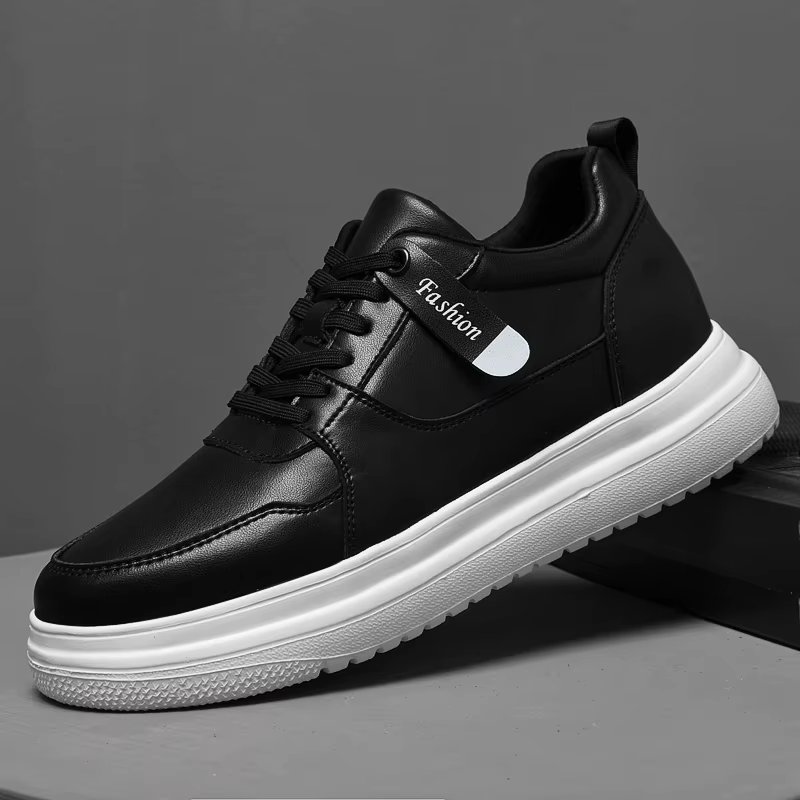 Chaussures rehaussantes classiques pour hommes, chaussures d'extérieur en cuir, chaussures de marche