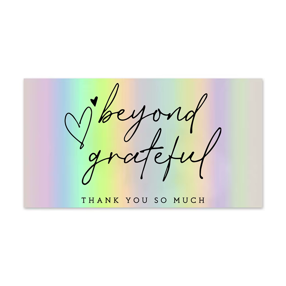 Cartes de remerciement pour petites entreprises, papier Laser coloré, merci pour votre commande, car
