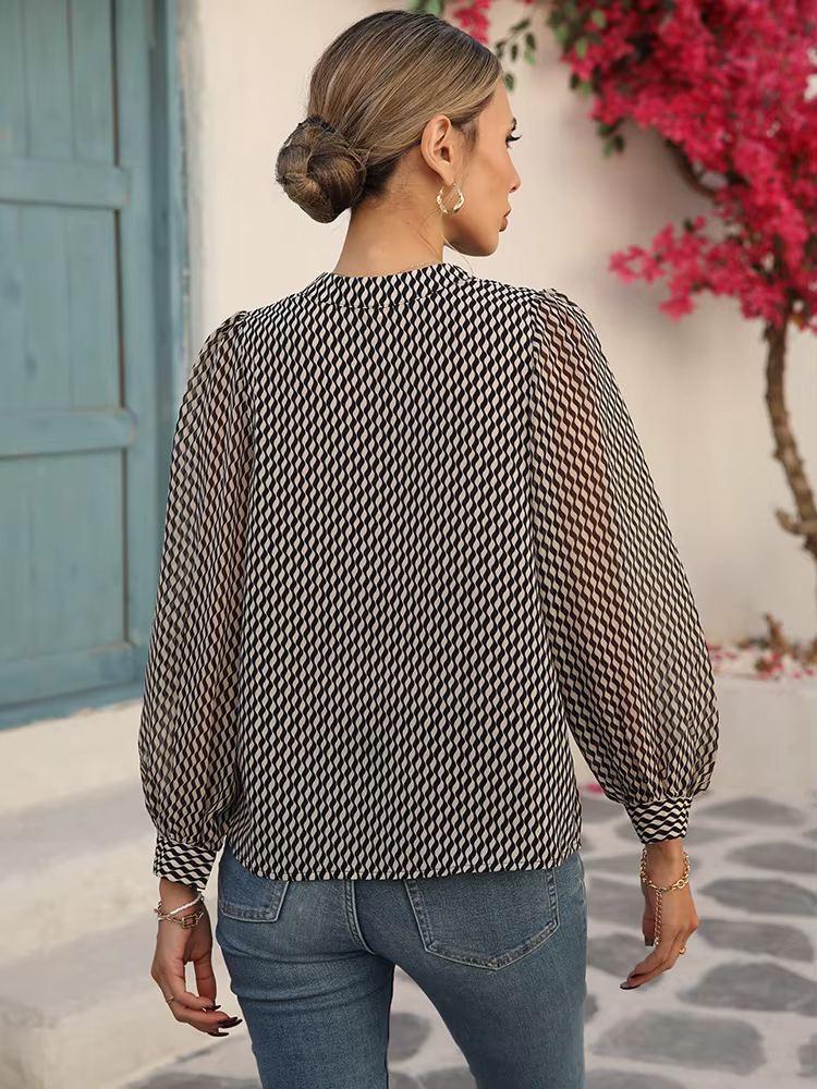 Printemps été chemises en mousseline de soie élégantes femmes Blouses pour un Look Chic mode dames h