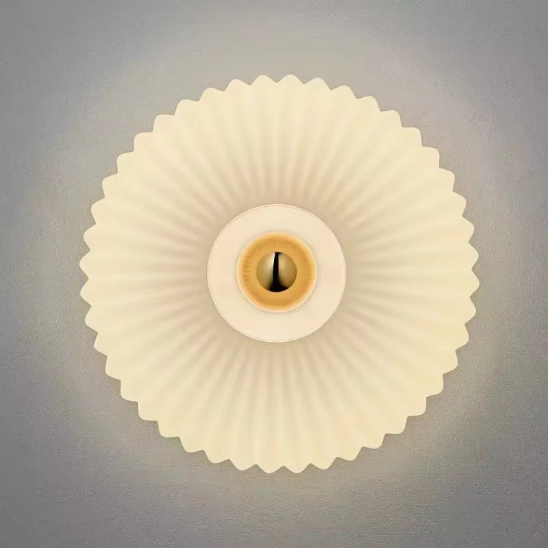 Appliques murales LED nordiques en verre ondulé, luminaires décoratifs pour couloir, allée, escalier