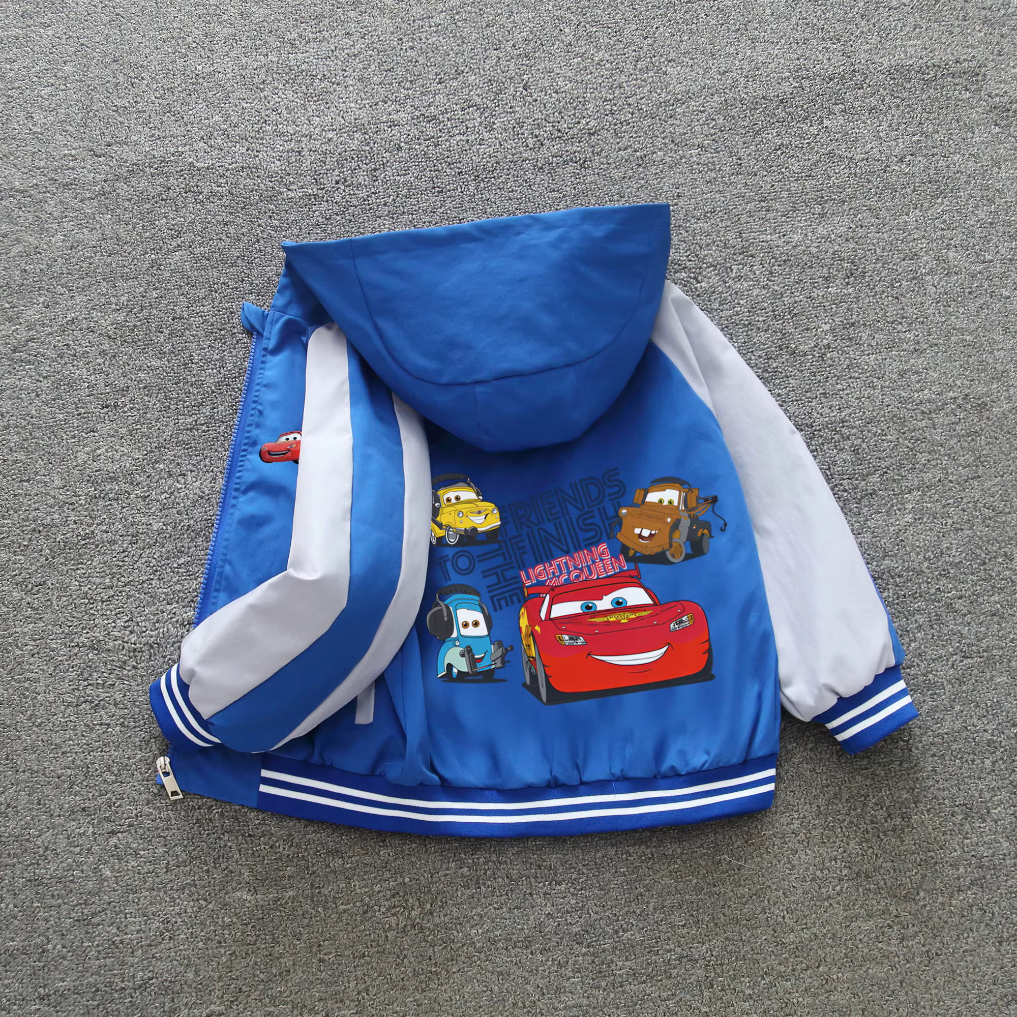 Vêtements pour bébés Cars Lightning McQueen, collection printemps 2026, veste à capuche pour tout-pe