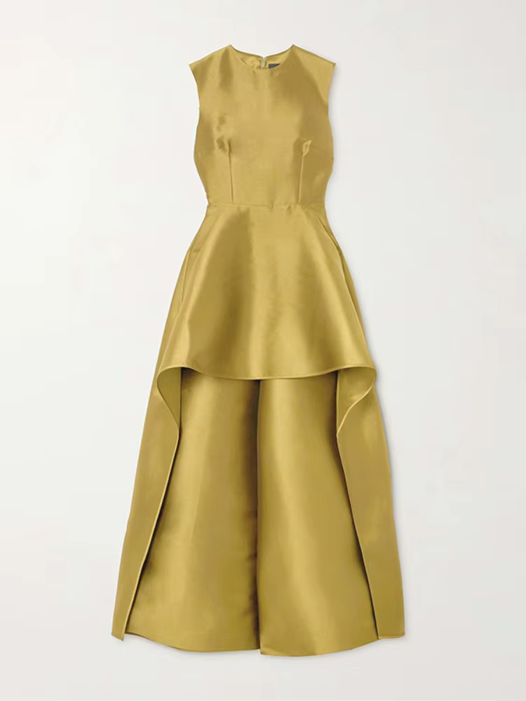 Missuoo 2025 nouvelle robe de soirée pour femmes combinaison col rond sans manches a-ligne pantalon