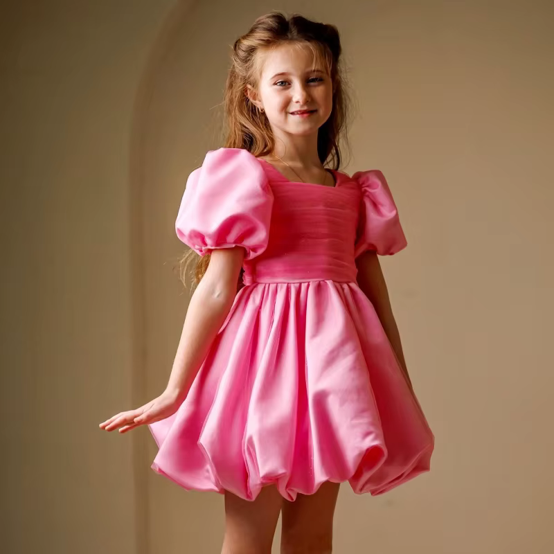 Robe de Princesse pour Enfants 2026, Robe de Cérémonie pour Fille, Robe de Demoiselle d'Honneur, Cos