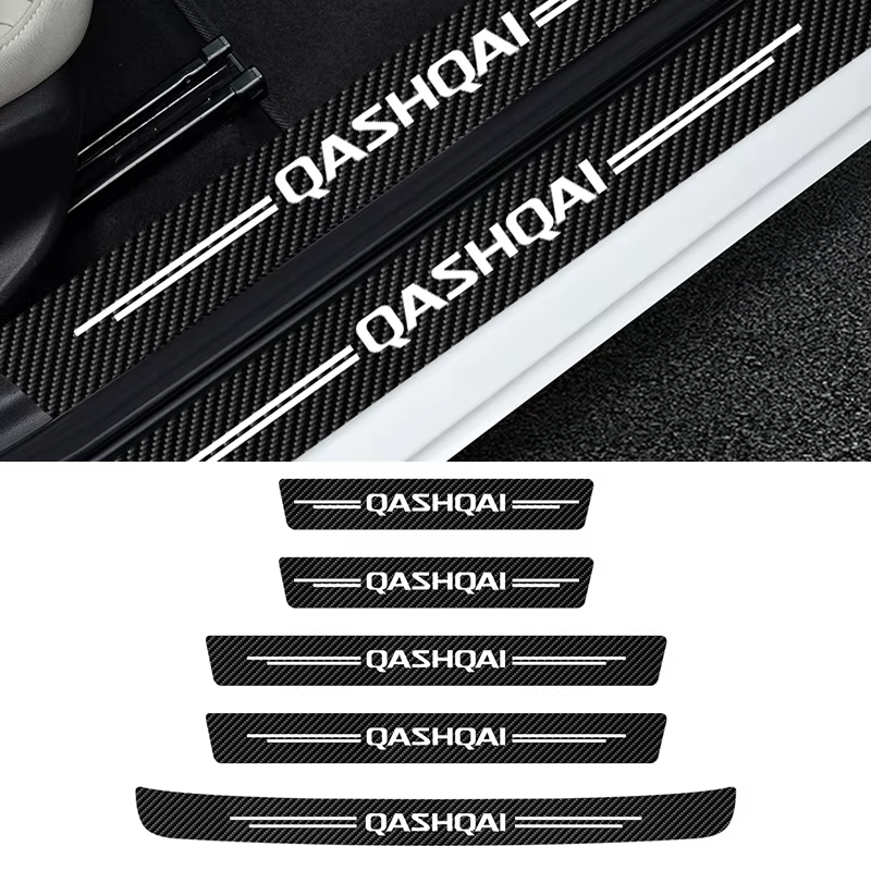Autocollant de seuil de porte de voiture, 5 pièces/ensemble, pour Nissan Qashqai J10 J11 J12 2013 20
