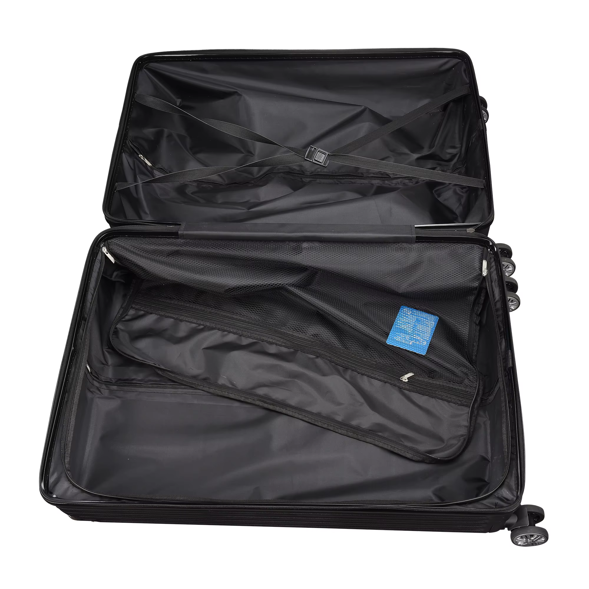 Ensemble de valises Anajqaqia 3 pièces, valise en ABS avec roulettes 360° ° Roues pivotantes et po