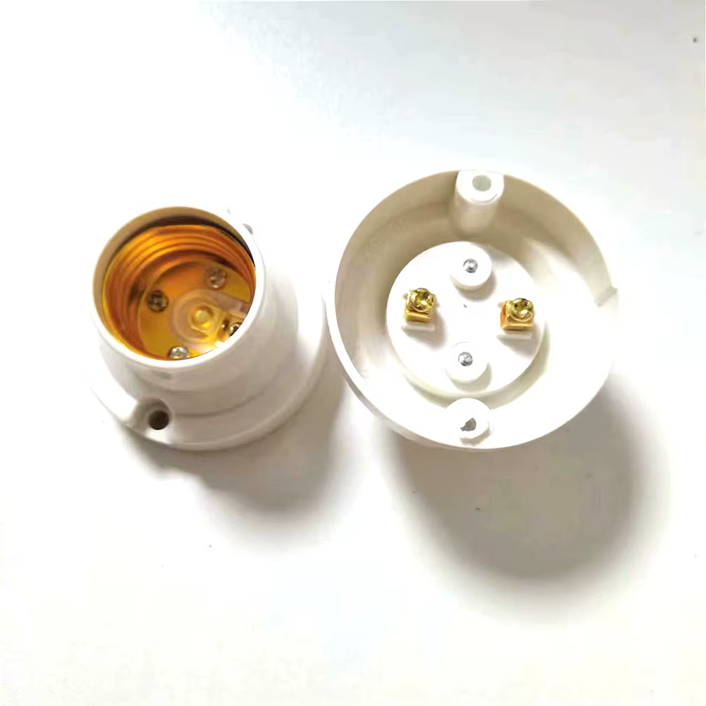 E27 vis ronde Conversion plat support de lampe à LED 6A bricolage bureau petite vis LED tête d'éclai