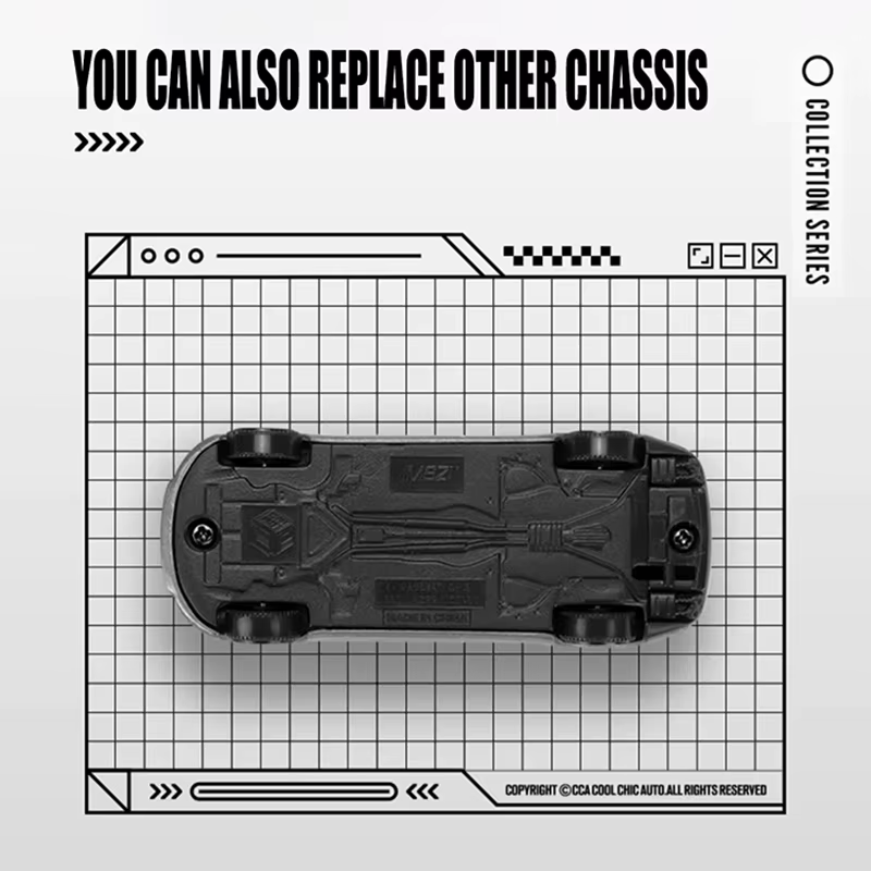 CCA MSZ 1:64 Volkswagen Audi modèle suspendu exquis voiture classique modèle de voiture statique en 
