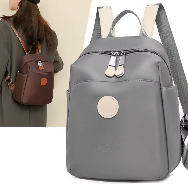Sac à dos unisexe en nylon imperméable, simple, léger, grande capacité, décontracté, pliable, pour v