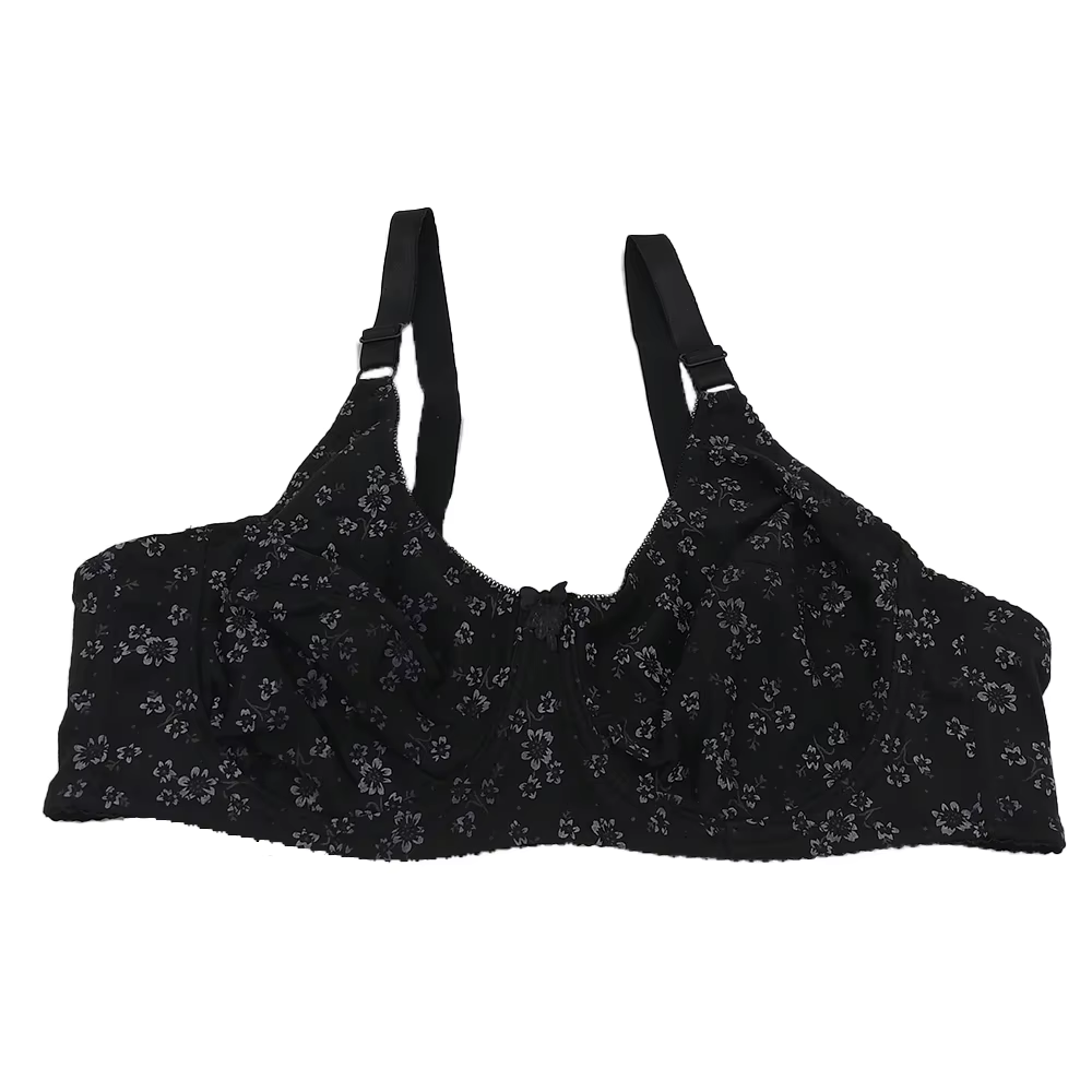 Impression confortable coton soutiens-gorge pour femmes Push Up soutien-gorge à armatures avec cerce