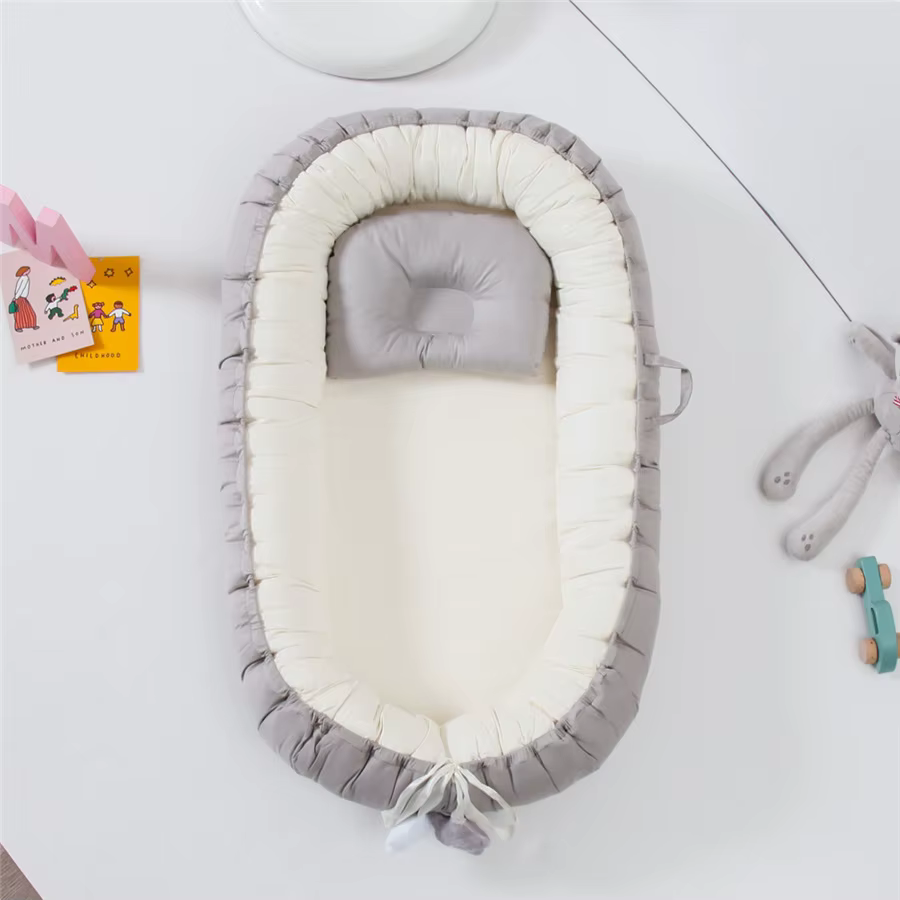 Nid de bébé pour dormir, chaise longue pour nouveau-né, en coton, respirant, réglable, berceau dans 