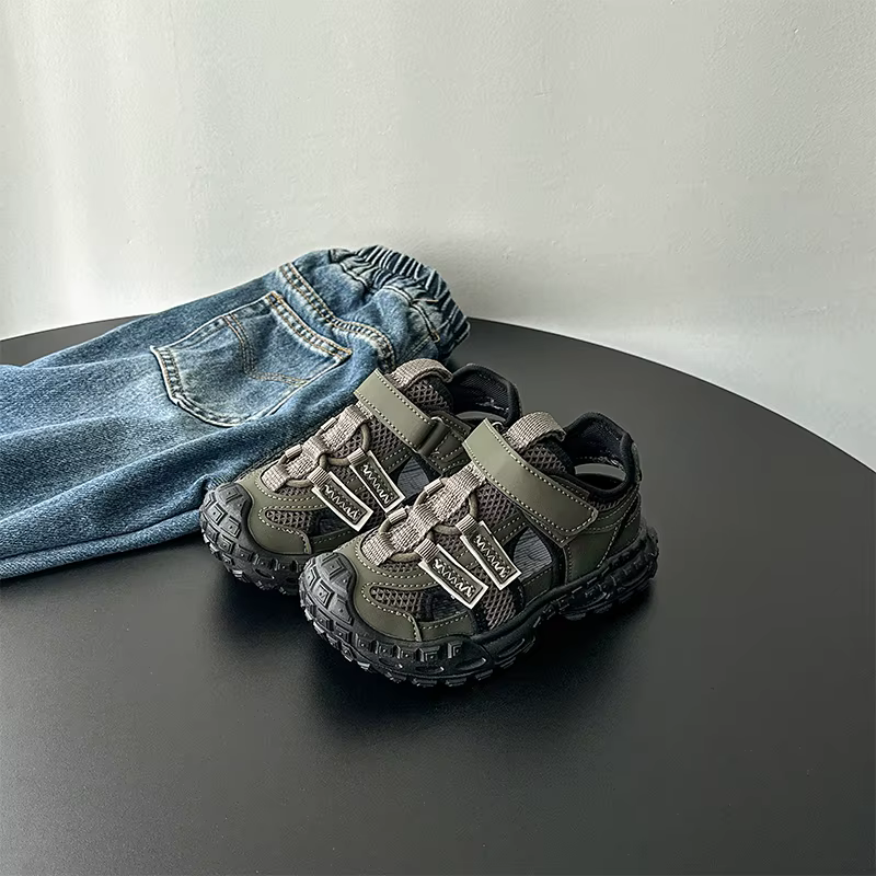 Sandales de sport d'été pour enfants, chaussures de course respirantes pour garçons et filles, antid