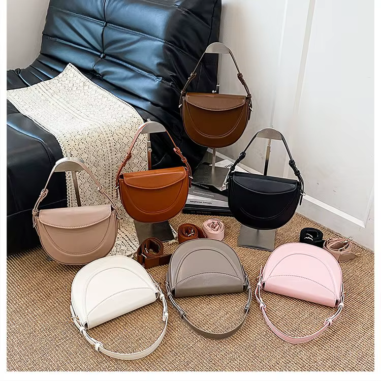 Sac à main élégant à bandoulière, sac à main en cuir de luxe haut de gamme pour femmes, design vinta