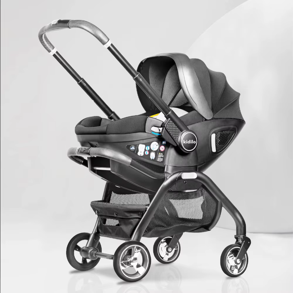 Poussette multifonction 3 en 1 pour bébé, siège de sécurité pour enfant, panier de couchage portable