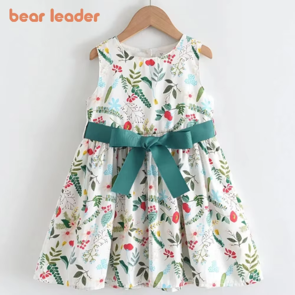 Bear Leader – robe à fleurs pour filles, tenue de princesse, vêtements décontractés, pour enfants de