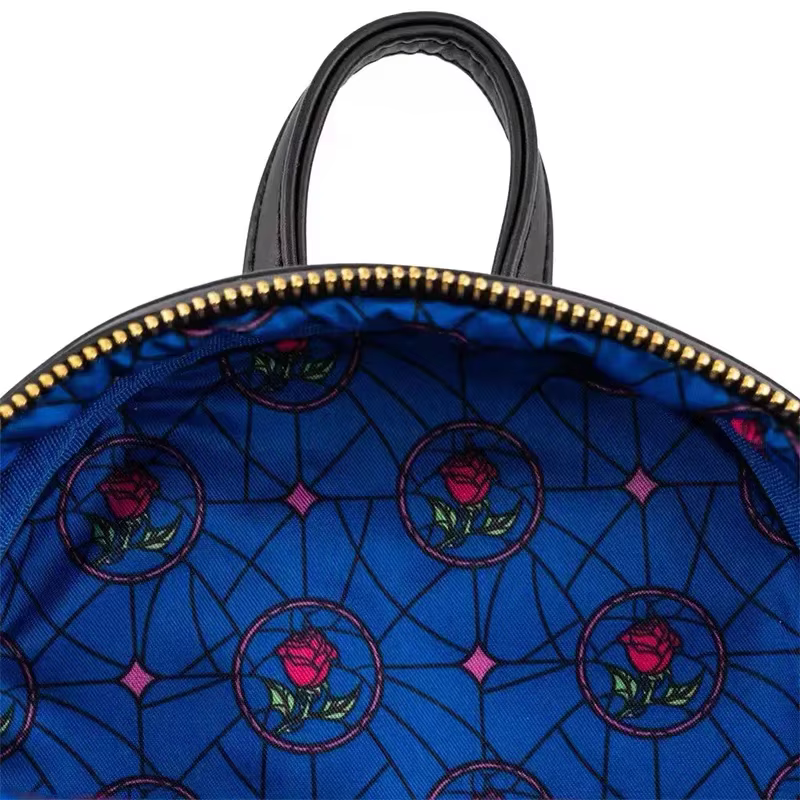 Sacs à dos Loungefly, série Princess Castle, Belle, sacs à bandoulière à double sangle pour femmes, 