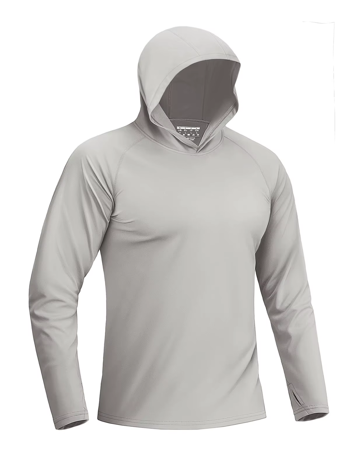 Haut de protection solaire UPF 50+ pour homme à manches longues, séchage rapide, respirant, avec tro