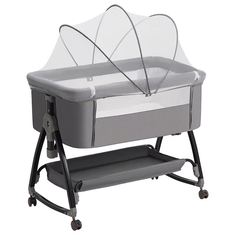 Berceau pour nouveau-né avec moustiquaire, berceau pliable et amovible pour bébé, berceau de couchag