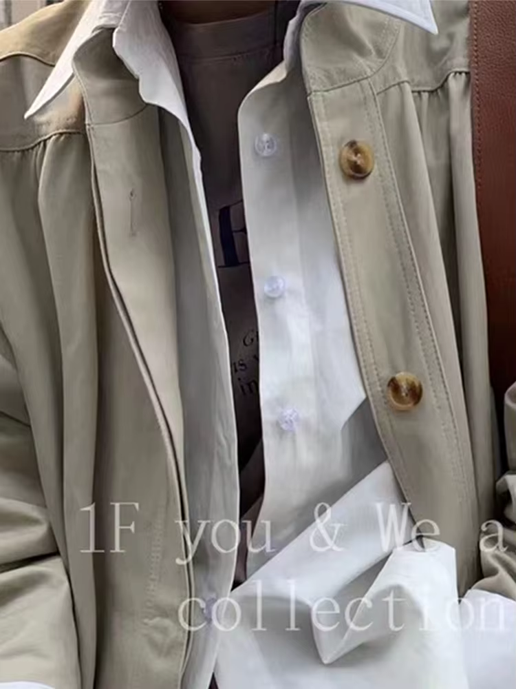 Lautaro-Manteau long à simple boutonnage pour femme, vêtements de luxe, pardessus décontracté, print