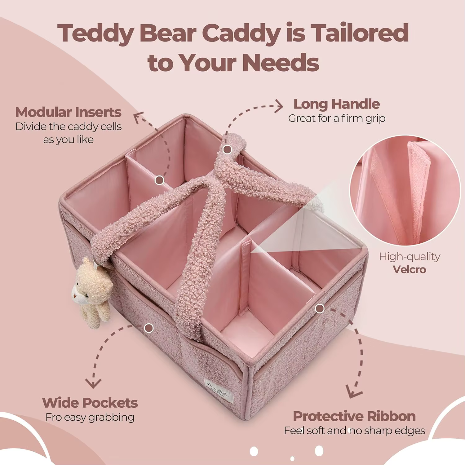 Organisateur de caddie à couches pour bébé, pour Table à langer, empiloirs et caddies en peluche, sa