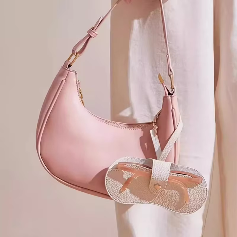 Sac à lunettes Portable, pochette en cuir souple pour lunettes de soleil, étui à lunettes mince à la