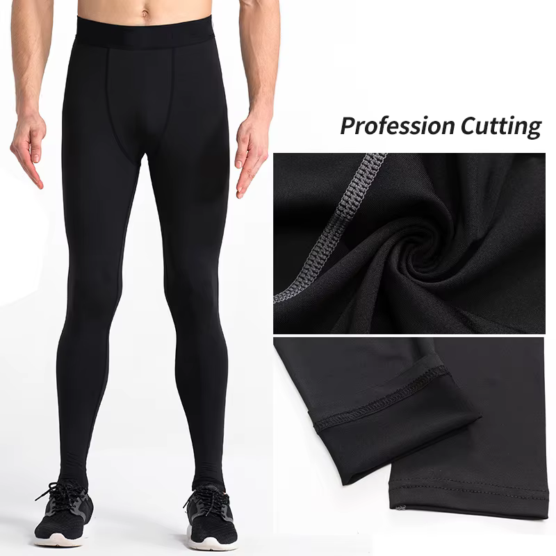 Leggings de Compression de gymnastique pour hommes, pantalons d'entraînement de Sport, collants de c