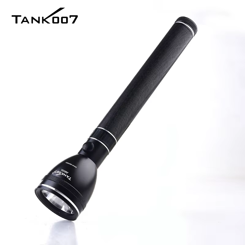 TANK007 A602L High Power Rechargeable LED Flashlight 500m Long Range 3 Modes Light USB EDC Torchligh