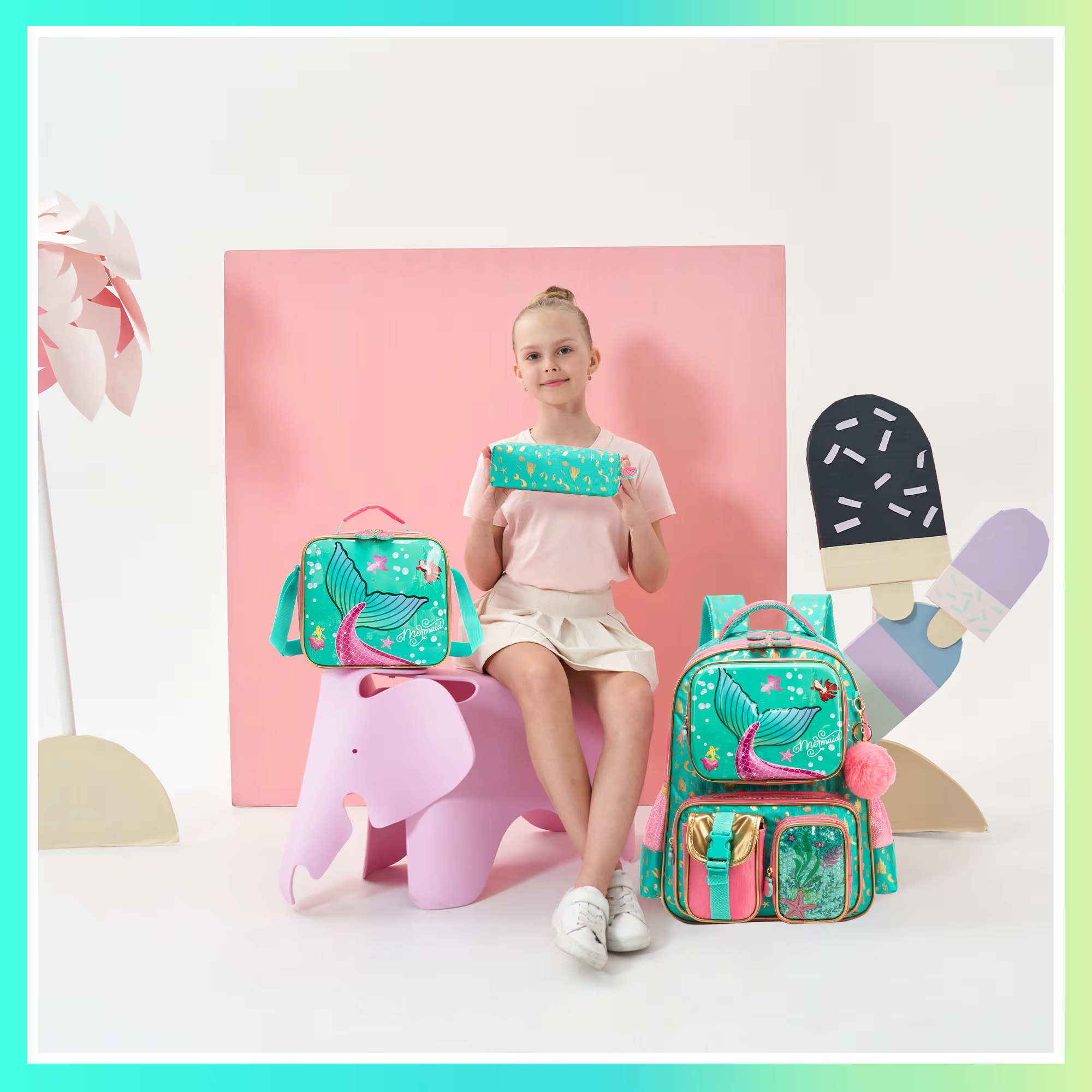 Sac à dos mignon pour filles, pour élèves du primaire et préscolaire, sac à dos mignon pour enfants,