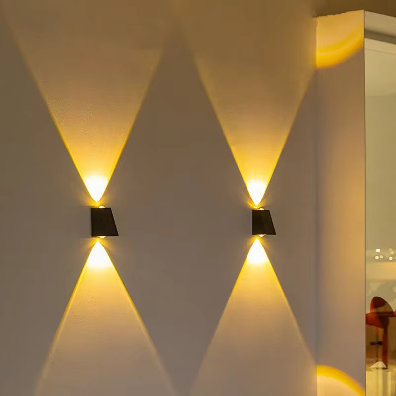 LED applique murale solaire extérieure haut et bas lampe de jardin lumineuse Villa cour porche rue é