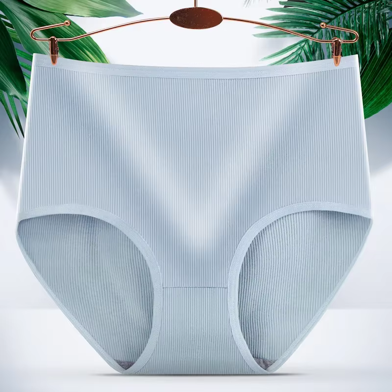 Culotte Taille Haute pour Femme, Sous-Vêtement Sportif, Grande Taille, Respirant, Lingerie Féminine