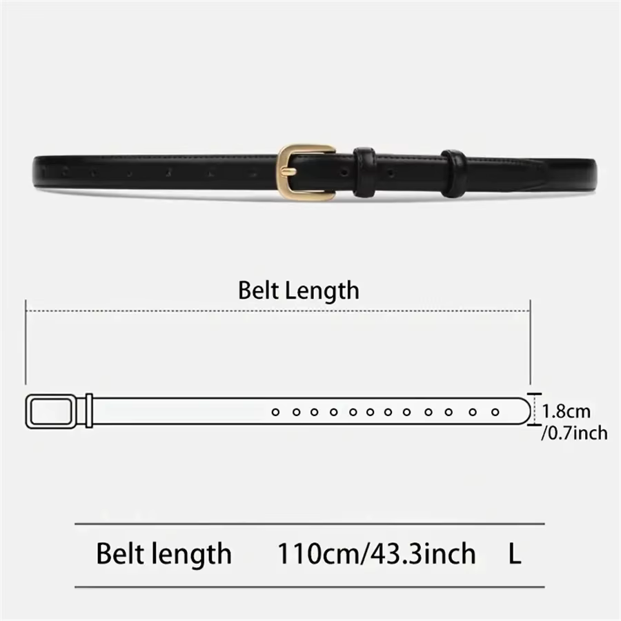 Ceinture décontractée à la mode, avec sensation Simple et haut de gamme, ceinture à Double boucle à 